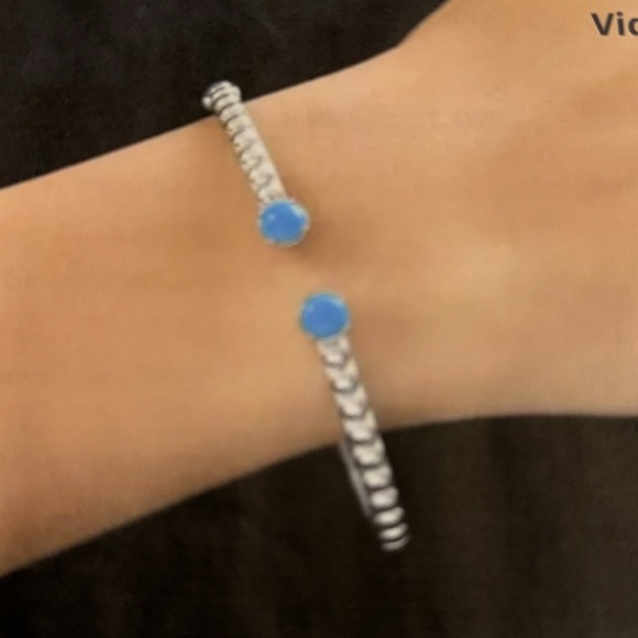 SLEEPING BEAUTY TURQUOISE BRACELET (CUFF), BANGLE, SIZE 7.25” - Picture 2 of 8